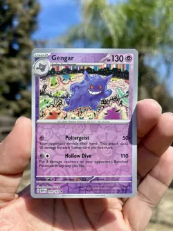 Pokemon TCG Gengar 094/165 Sv: Scarlet & Violet 151 Reverse Holofoil Near Mint - Image 1