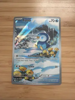 2025 Pokemon Phantasmal Flames Piplup Illustration Rare 098/094 English (B) - Image 1