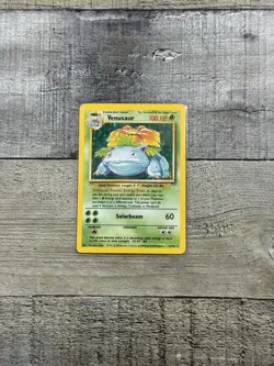 Venusaur 15/102 Holo Rare Base Set Pokemon Card 1999 Wizards - Image 1