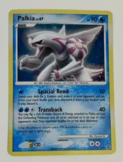 Palkia Lv. 67 Pokemon 2008 Diamond & Pearl Black Star Promo set # DP27 - Image 1