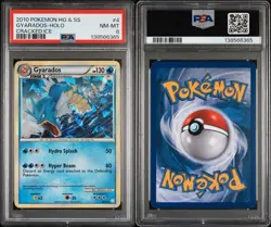 2010 POKEMON HEARTGOLD & SOULSILVER CRACKED ICE #4 GYARADOS-HOLO PSA 8 - Image 3