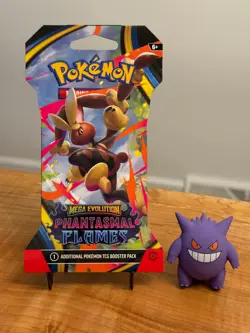 Sleeved Booster Pack - Pokemon TCG: ME02: Phantasmal Flames - Mega Lopunny ex - Image 1