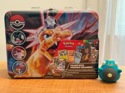 NEW, SEALED Charizard Treasure Chest/Lunchbox - Pokemon TCG - Image 1