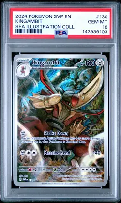2024 POKEMON SVP EN-SV BLACK STAR PROMO #130 KINGAMBIT PSA 10 - Image 1