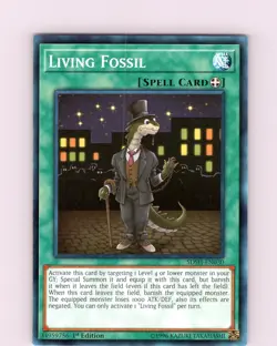 Yu-Gi-Oh TCG Living Fossil SDSH-EN030 1st Edition Common Card NM - Image 1