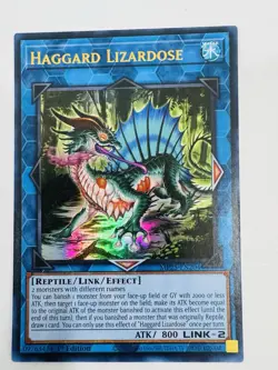 Yugioh Haggard Lizardose 1st Edition Ultra Rare NM - Image 1