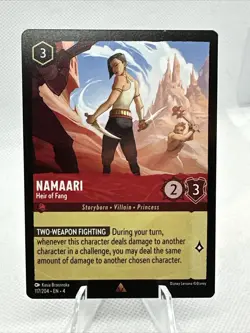 Namaari Heir Of Fang 117/204 Disney Lorcana Ursula’s Return Rare - Image 1