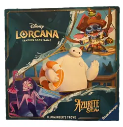 Disney Lorcana TCG Azurite Sea Illumineer’s Trove Box 8 Booster Packs NEW DD-53 - Image 1
