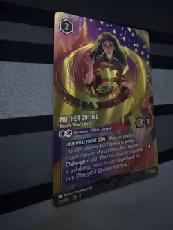 Disney Lorcana enchanted. Mother Gothel - Knows What's Best Enchanted 211/204 - Image 2