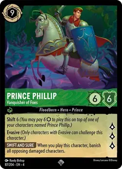 Prince Phillip Vanquisher of Foes 87/204 Disney Lorcana Ursula's Return - Image 1
