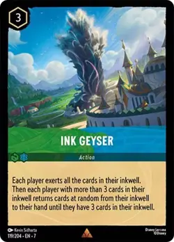 Ink Geyser 119/204 Archazia's Island Rare Action Non-Foil Disney Lorcana - Image 1