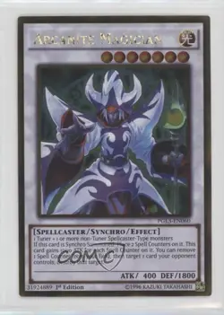 Arcanite Magician 1st Ed. YuGiOh Premium Gold: Infinite Gold #PGL3-EN060 - Image 1