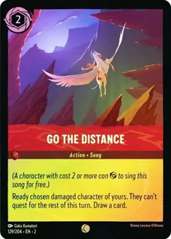 Disney Lorcana GO THE DISTANCE 129/204 Cold Foil Rise of the Floodborn Holo - Image 1
