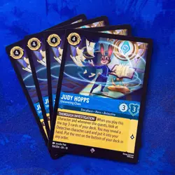 Judy Hopps Uncovering Clues 156 LORCANA PLAYSET (4x) Whispers in the Well Set 10 - Image 1