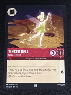 Disney Lorcana Whispers in the Well Tinker Bell-Fancy Footwork 106/204 NM - Image 1