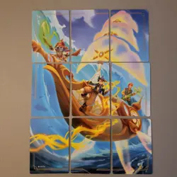 Disney Lorcana - Azurite Sea Full 9 Card Puzzle - Free Shipping - Image 1