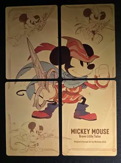 Disney Lorcana - The First Chapter - Mickey Brave Little Tailor Puzzle Cards - Image 1