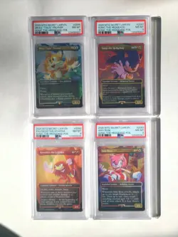 MTG Lot of 4 Sonic the Hedgehog Foil Cards PSA 8 NM-MT Sonic Tails Knuckles Amy! - Image 1
