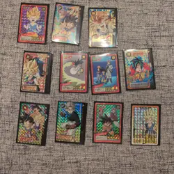 Dragon Ball GT Carddass Bundle - 11 Cards Set (All Double Prism / Hidden Cards) - Image 1