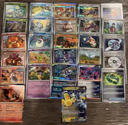 Pokemon TCG Paradox Rift Holo/Reverse Holo Rare/EX (27) Card Lot - Image 1
