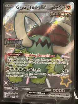 Pokemon ex Card Lot (3) – Great Tusk, Iron Treads, Electivire – Paldean Fates - Image 1