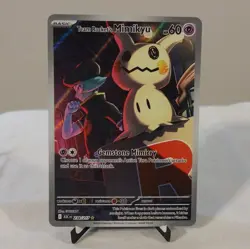 Pokemon Team Rocket's Mimikyu 238/217 ASC Full Art Holo Basic Psychic 60HP Card - Image 1