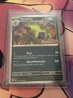 Tyranitar (Paldea Evolved Stamp) 135/193 Miscellaneous Cards & Products Holo - Image 1