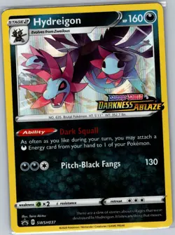 Hydreigon - (Prerelease) SWSH037 SWSH: Sword & Shield Promo - Pokemon Card - NM - Image 1