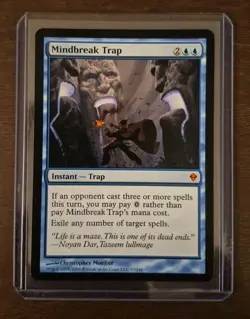 MTG - Wizards Mindbreak Trap Zendikar Instant Blue Mythic Regular Trap 57/249 - Image 1
