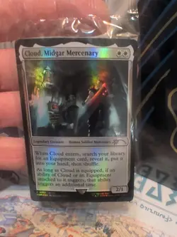 Cloud, Midgar Mercenary Promos Foil Magic The Gathering SEALED w/ Game Code - Image 4
