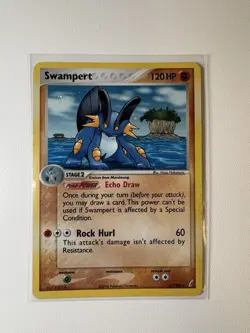 Swampert [Holo Rare] #27/100 Stage 2 Pokemon TCG EX Crystal Guardians 2006 - Image 1