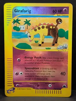 Girafarig 58/144 Skyridge Reverse Holo Rare Pokemon TCG Nintendo LP - Image 1