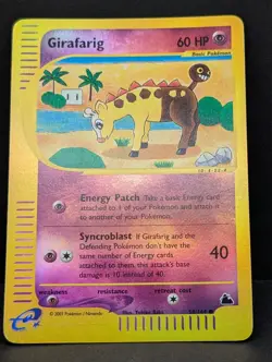 Girafarig 58/144 Skyridge Reverse Holo Rare Pokemon TCG Nintendo LP - Image 3