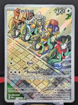 Pokemon Cyclizar #215/182 English Paradox Rift Illustration Rare - Image 1
