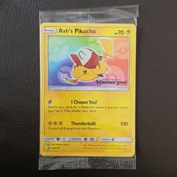 Ash's Pikachu #SM108 Pokemon Promo SEALED - Image 1