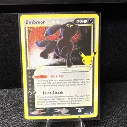 Umbreon Gold Star 17/17 Celebrations: Classic Collection Pokemon TCG NM - Image 1