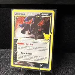 Umbreon Gold Star 17/17 Celebrations: Classic Collection Pokemon TCG NM - Image 3