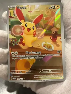 Pokemon TCG Plusle 193/182 Paradox Rift Holo Illustration Rare NM - Image 3