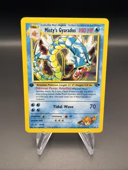Misty's Gyarados - 1st Edition Holo - 13/132 Gym Challenge - Pokemon TCG - 2000 - Image 1