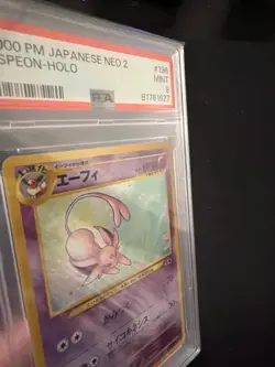 Espeon #196 Neo Discovery Japanese Holo Pokemon PSA 9 - Image 5