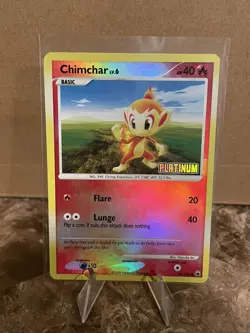Pokemon Chimchar 56/100 Reverse Holo Majestic Dawn Platinum Stamped BK Promo LP - Image 1