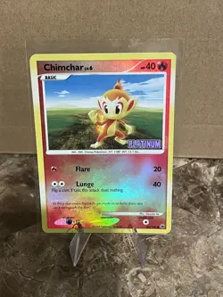 Pokemon Chimchar 56/100 Reverse Holo Majestic Dawn Platinum Stamped BK Promo LP - Image 2