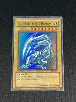 2002 Yugioh Blue Eyes White Dragon SDK-001 Kaiba 1st Edition Yu-Gi-Oh! - Image 1