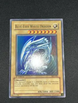 2002 Yugioh Blue Eyes White Dragon SDK-001 Kaiba 1st Edition Yu-Gi-Oh! - Image 2