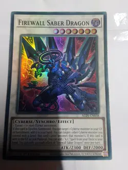 Firewall Saber Dragon-1st Edition-Yugioh Card-Near Mint-ALIN-EN038-SUPER RARE - Image 1