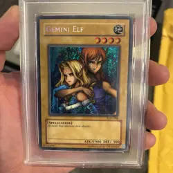 Yu-Gi-Oh! - Labyrinth of Nightmare Gemini Elf 2003 LON-000 Unlimited PSA 6 - Image 5
