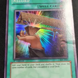 Yu-Gi-Oh! TCG Reload Super Rare Invasion of Chaos 1st Ed IOC-045 Holo Konami - Image 2