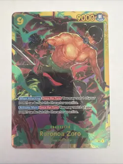 One Piece TCG Learn Together RORONOA ZORO OP06-118 SEC English NM - Image 1