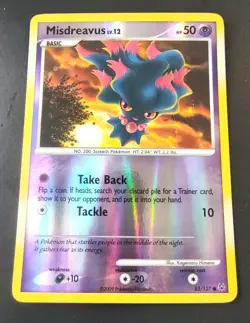Misdreavus 83/127 Platinum Pokemon Reverse Holo Card - Image 1