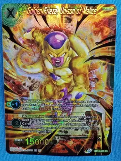 Dragonball Super Cards - Golden Frieza, Unison of Malice - BT10-063 - Near Mint! - Image 1